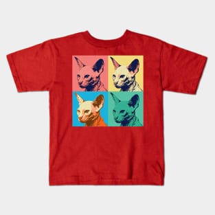 Warhol Cat Kids T-Shirt